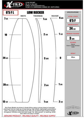 6'5 Fish Blank