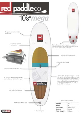 Red SUP 10'8 Mega