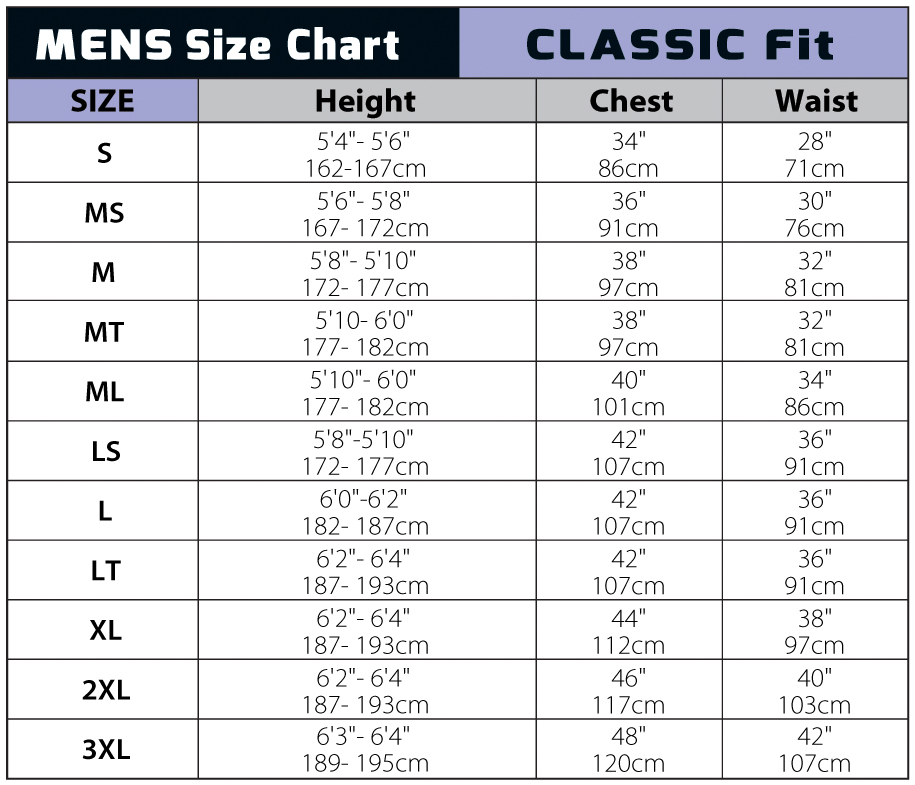 Mens-Size-chart-classic