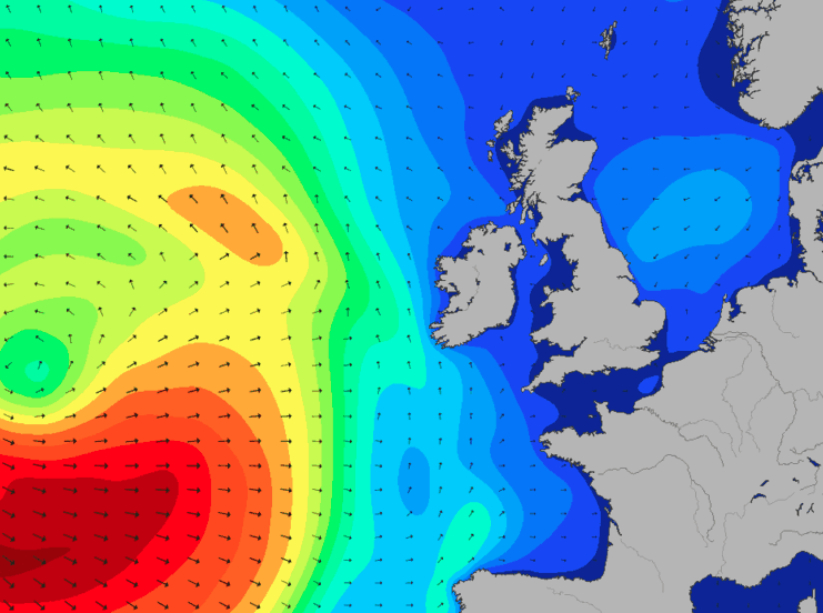 Heavy low pressure on it's way to the UK