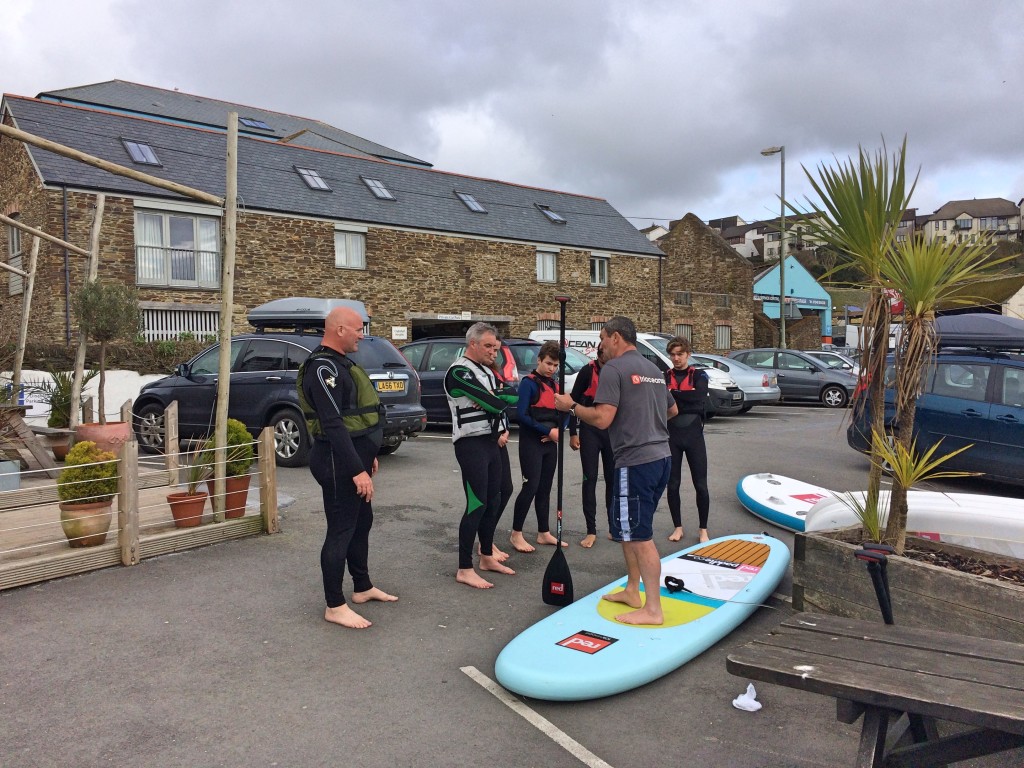 Dave talking through the basics of SUP on his Red Paddle 10'8".