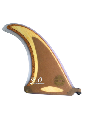 Scarfini Longboard surfboard fin 9" Eco Hemp & Cork