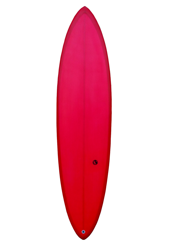 Triocean-Surf-Mid-Length-Surfboard-Red Tint