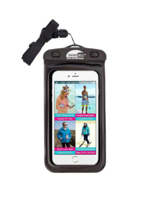 Swimcell Large Waterproof Phone Case Black