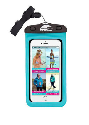 Swimcell Large Waterproof Phone Case Blue