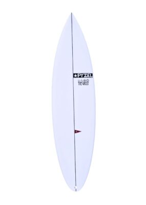 Pyzel Ghost surfboard deck with no carbon patch