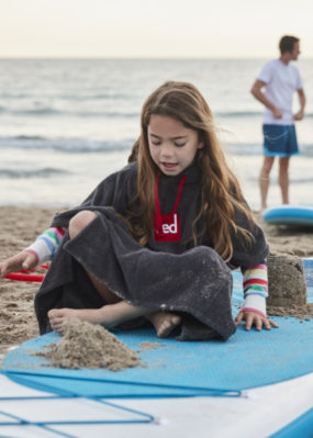 Red Original Kids Luxury Towel Changing Robe - Image 3
