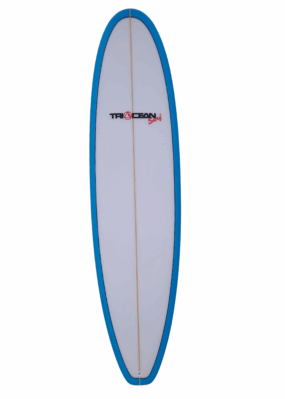 Derek Girven Surfboards 7''0" Minimal - Light Blue rail
