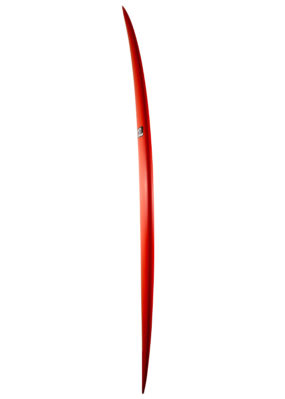 Pyzel Padillac Gun 9'0 in red rails