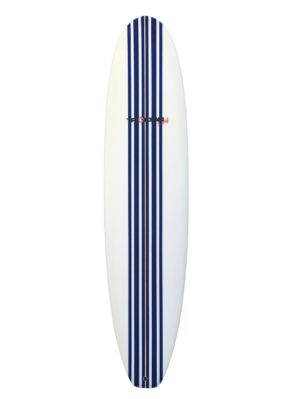 Triocean Minimal Surfboard 7'6 Dark Blue Stripes