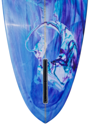 Karma 9'2 The Glider Longboard - Blue Resin Swirl - Image 2