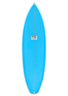 Pyzel The Precious 6'0 blue surfboard deck