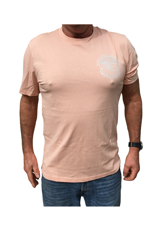 Triocean Organic T-Shirt Peach Front