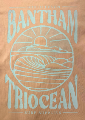 Triocean Surf Organic Cotton T-Shirt - Peach - Image 4