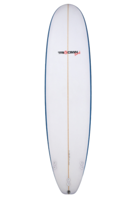 Derek Girven Surfboards 7'6" Minimal - Blue Rail - Image 2