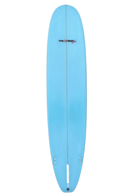Triocean Surf 9'2″ Longboard (Baby Blue rail & Bottom) - Image 2