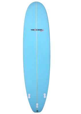 Derek Girven Surfboards 7'6" Minimal - Solid Turquoise - Image 2