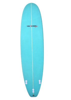 Derek Girven Surfboards 7'6" Minimal - Solid Light Blue - Image 2