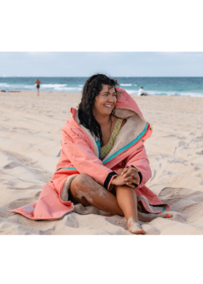 Red Original Evo Changing Robe Sunrise at beach