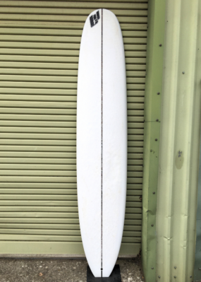 Secondhand surfboard Luke Young 9'8" longboard single fin deck