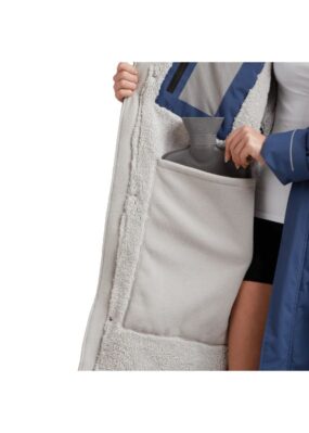 Red Alter Evo Changing Robe in Deep Teal inside pocket for hot water bottle