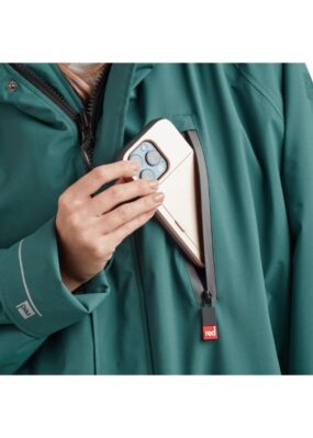 Red Alter Evo Changing Robe in Deep Teal mobile phone pocket