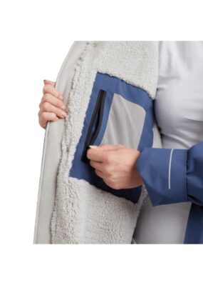 Red Alter Evo Changing Robe in Deep Teal inside pocket for valuables