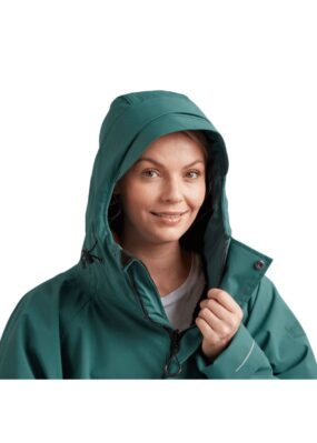 Red Alter Evo Changing Robe in Deep Teal hood
