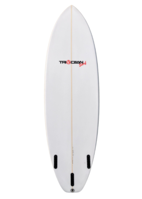 Triocean 6'4" Evo Shortboard - Orange/Yellow Fade Deck - Image 2