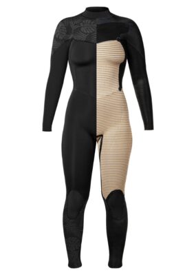 Xcel Womens 5-4mm Comp 2024 winter wetsuit in Black/Wine inside lining