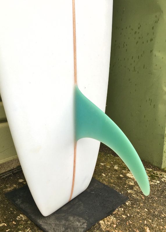 Secondhand Surfboard Darchy 7'0 Custom single fin close up