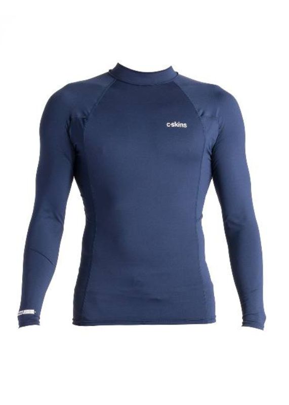 C-Skins NuWave UV Basics Mens Long Sleeve Rash Vest front
