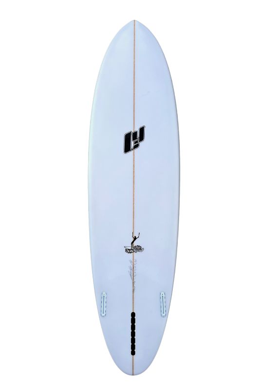 Luke Young Soul Slider midlength surfboard 7'0" bottom