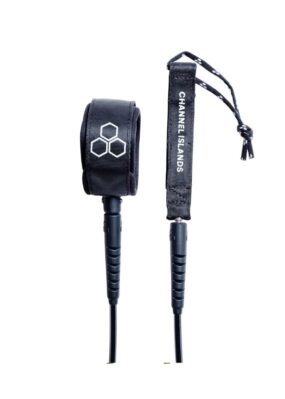 CI 6ft M Febs Comp Surfboard Leash - black