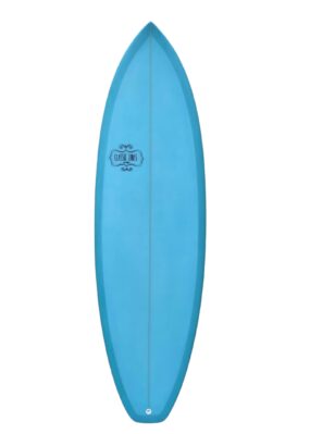 Triocean 6'2" Evo Shortboard - Teal Full Spray
