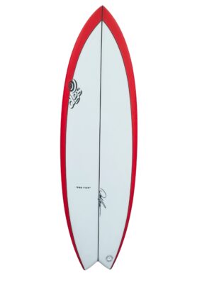 Derek Girven Surfboards 5''8" Pro Fish - Red Rails